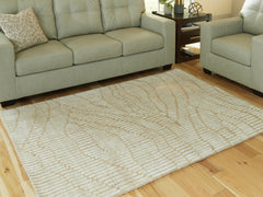 3 Brothers Decor - Ashley Furniture - Jaseena Rug - 5' x 7' Area Rug / Beige/Tan - R407722
