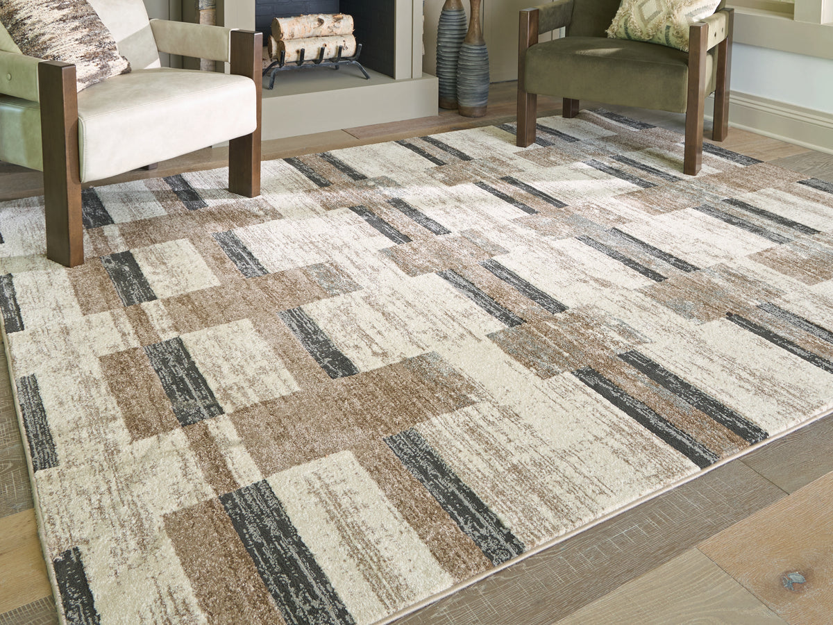 3 Brothers Decor - Ashley Furniture - Alstone Rug - 7'10" x 10' Area Rug / Multi - R407731