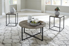 3 Brothers Decor - Ashley Furniture - Wadeworth Table (Set of 3) - Occasional Table Set (3/CN) / Two-tone - T103-213