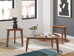 3 Brothers Decor - Ashley Furniture - Lyncott Table (Set of 3) - Occasional Table Set (3/CN) / Brown - T135-13