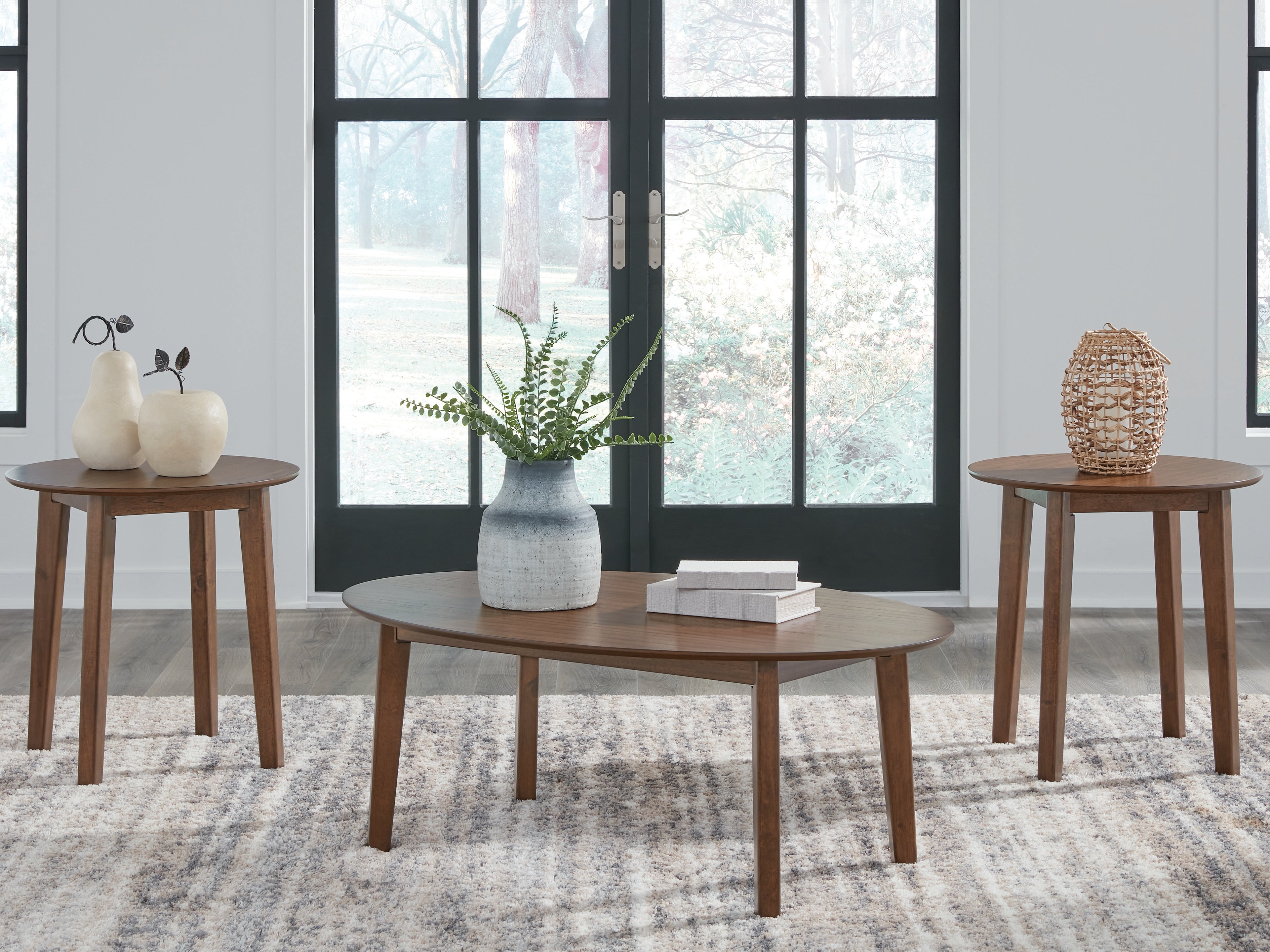 3 Brothers Decor - Ashley Furniture - Gordonay Table (Set of 3) - Occasional Table Set (3/CN) / Brown - T155-13