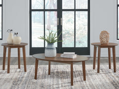 3 Brothers Decor - Ashley Furniture - Gordonay Table (Set of 3) - Occasional Table Set (3/CN) / Brown - T155-13