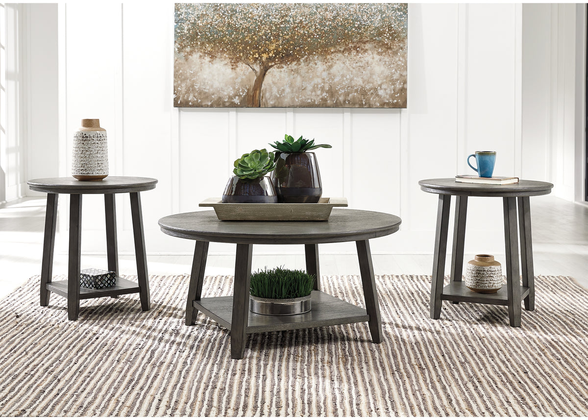 3 Brothers Decor - Ashley Furniture - Caitbrook Table (Set of 3) - Occasional Table Set (3/CN) / Gray - T188-13