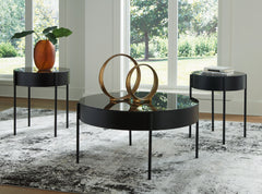 3 Brothers Decor - Ashley Furniture - Ardoline Table (Set of 3) - Occasional Table Set (3/CN) / Black - T280-13