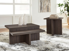 3 Brothers Decor - Ashley Furniture - Zendex Table (Set of 2) - Occasional Table Set (Set of 2) / Brown - T304-12