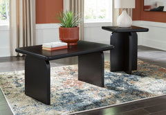 3 Brothers Decor - Ashley Furniture - Mitchalli Table (Set of 2) - Occasional Table Set (Set of 2) / Black - T313-12