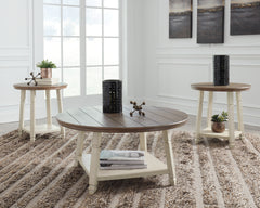 3 Brothers Decor - Ashley Furniture - Bolanbrook Table (Set of 3) - Occasional Table Set (3/CN) / Two-tone - T377-13