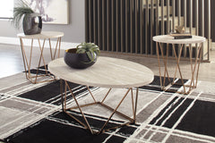 3 Brothers Decor - Ashley Furniture - Tarica Table (Set of 3) - Occasional Table Set (3/CN) / Two-tone - T385-13