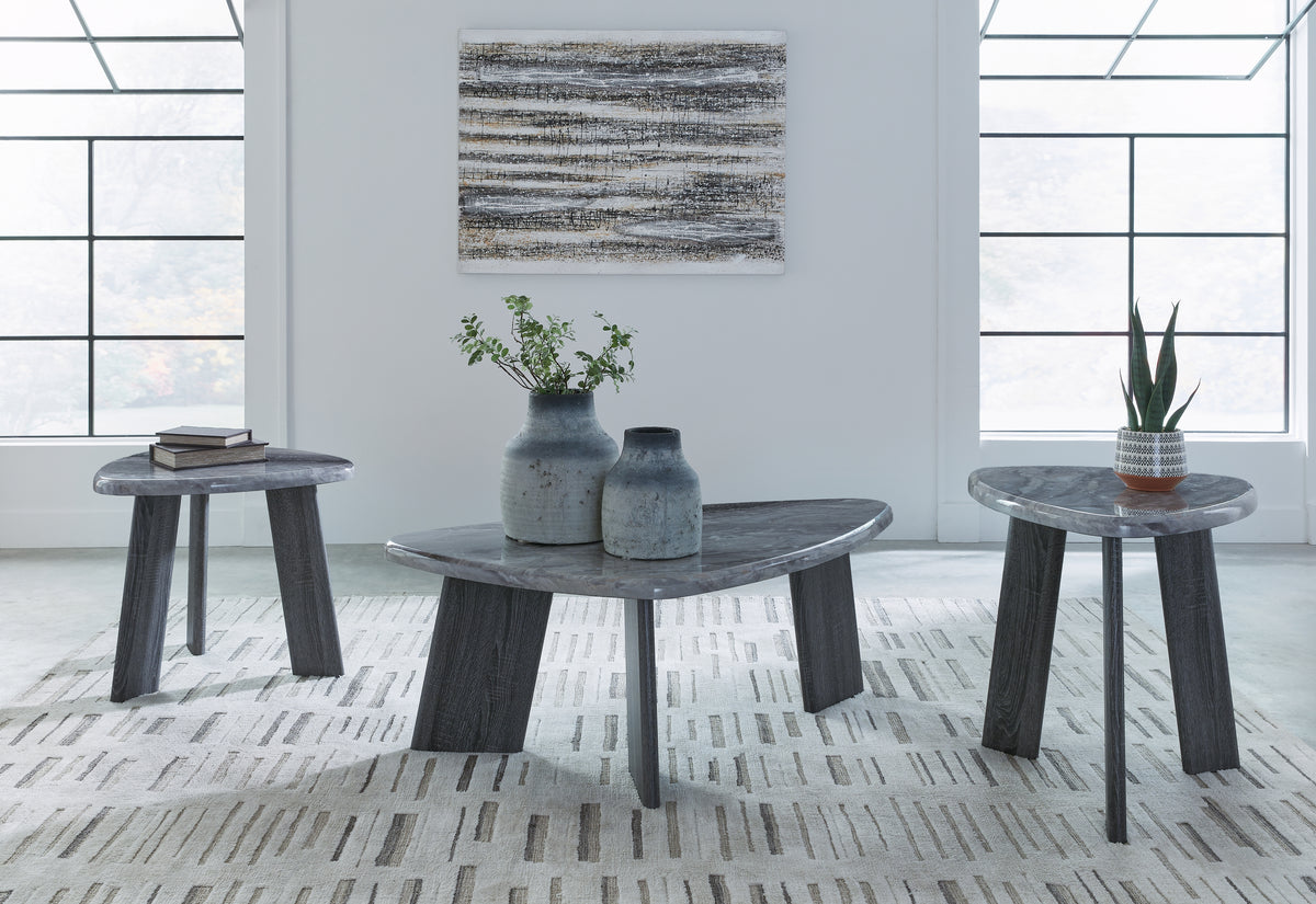 3 Brothers Decor - Ashley Furniture - Bluebond Table (Set of 3) - Occasional Table Set (3/CN) / Gray - T390-13