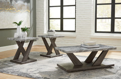 3 Brothers Decor - Ashley Furniture - Bensonale Table (Set of 3) - Occasional Table Set (3/CN) / Brown/Gray - T400-13