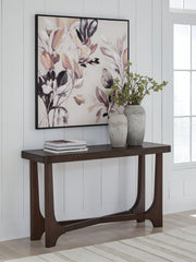 3 Brothers Decor - Ashley Furniture - Korestone Sofa Table - Sofa Table / Dark Brown - T438-4