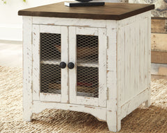 3 Brothers Decor - Ashley Furniture - Wystfield End Table - Rectangular End Table / White/Brown - T459-3