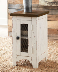 3 Brothers Decor - Ashley Furniture - Wystfield Chairside End Table - Chair Side End Table / White/Brown - T459-7