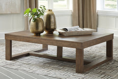 3 Brothers Decor - Ashley Furniture - Cariton Coffee Table - Rectangular Cocktail Table / Gray - T471-1