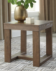 3 Brothers Decor - Ashley Furniture - Cariton End Table - Square End Table / Gray - T471-2