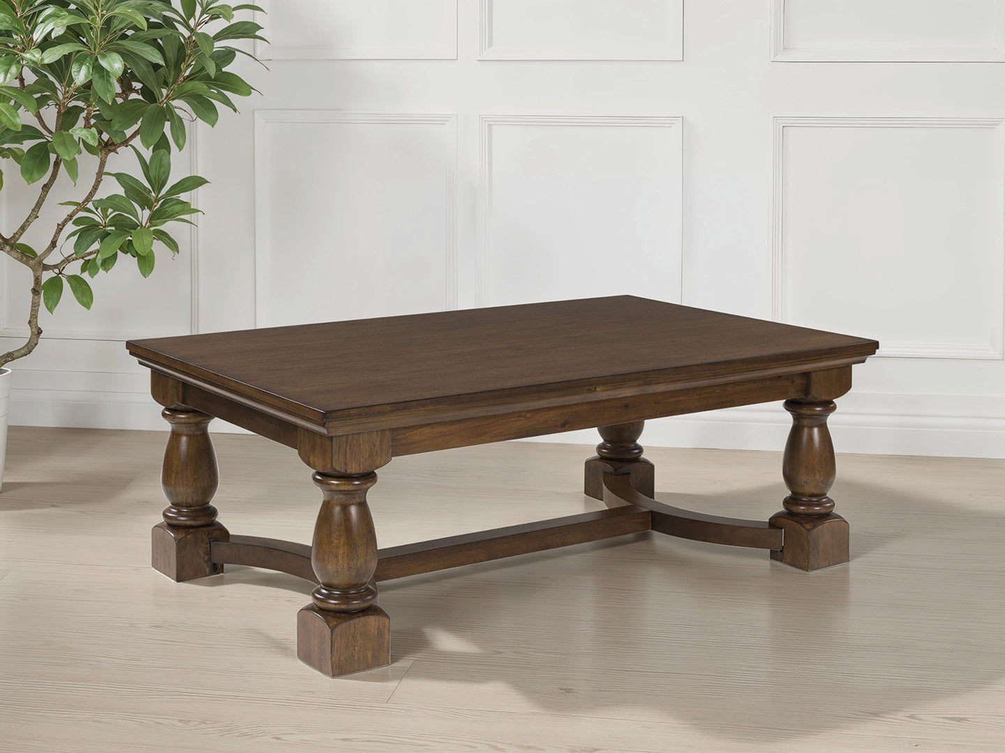 3 Brothers Decor - Ashley Furniture - Sturlayne Coffee Table - Rectangular Cocktail Table / Brown - T609-1