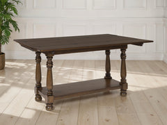 3 Brothers Decor - Ashley Furniture - Sturlayne Flip Top Sofa Table - Flip Top Sofa Table / Brown - T609-4