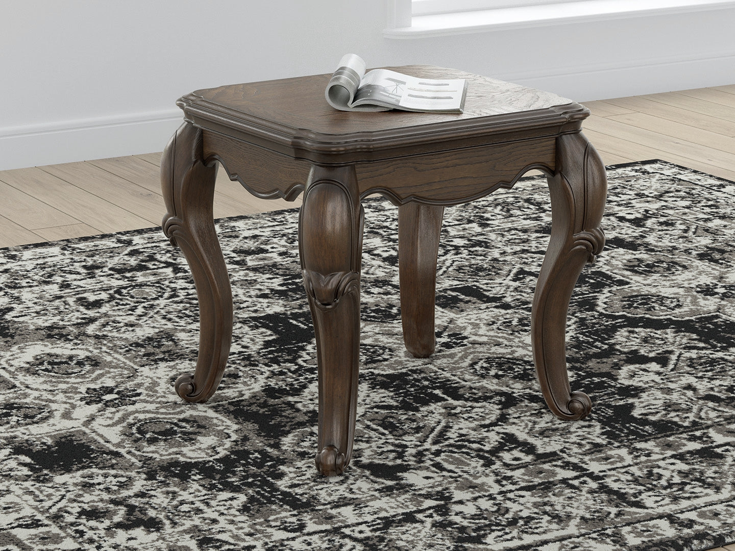 3 Brothers Decor - Ashley Furniture - Maylee End Table - Rectangular End Table / Dark Brown - T617-3