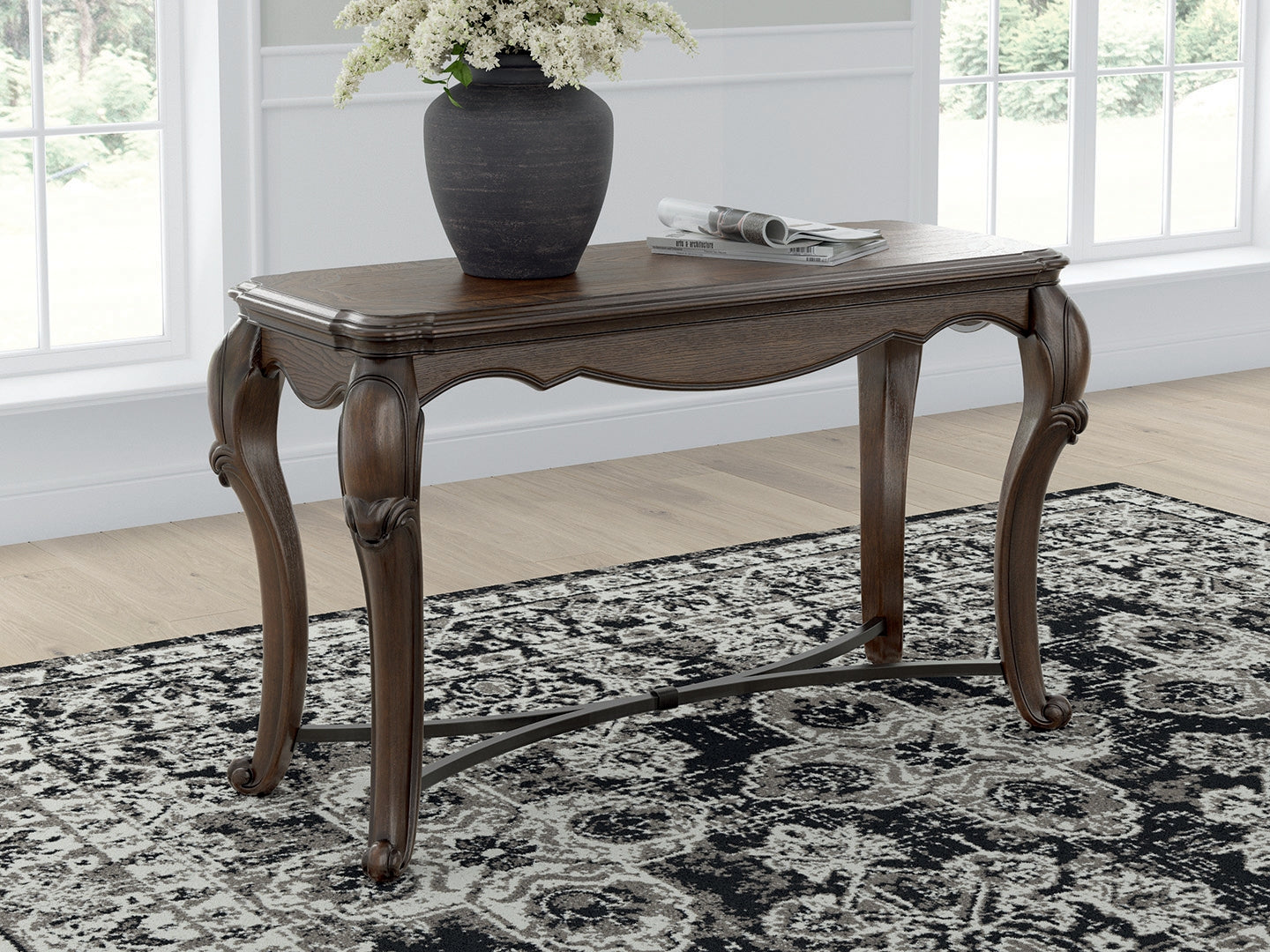 3 Brothers Decor - Ashley Furniture - Maylee Sofa Table - Sofa Table / Dark Brown - T617-4