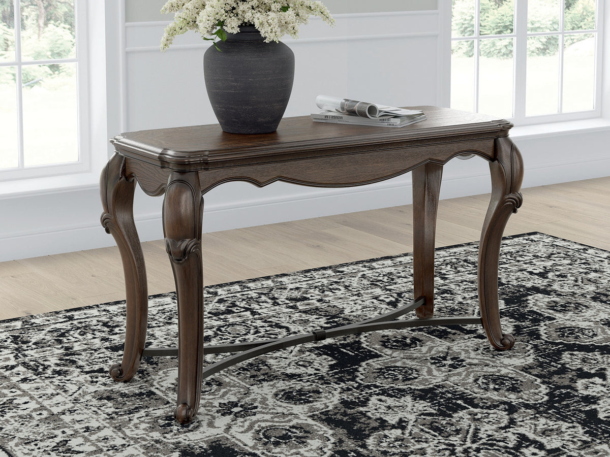 3 Brothers Decor - Ashley Furniture - Maylee Sofa Table - Sofa Table / Dark Brown - T617-4