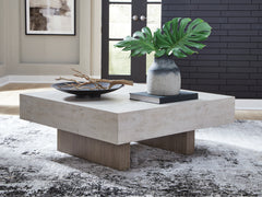 3 Brothers Decor - Ashley Furniture - Jorlaina Coffee Table - Square Cocktail Table / Light Grayish Brown - T622-8