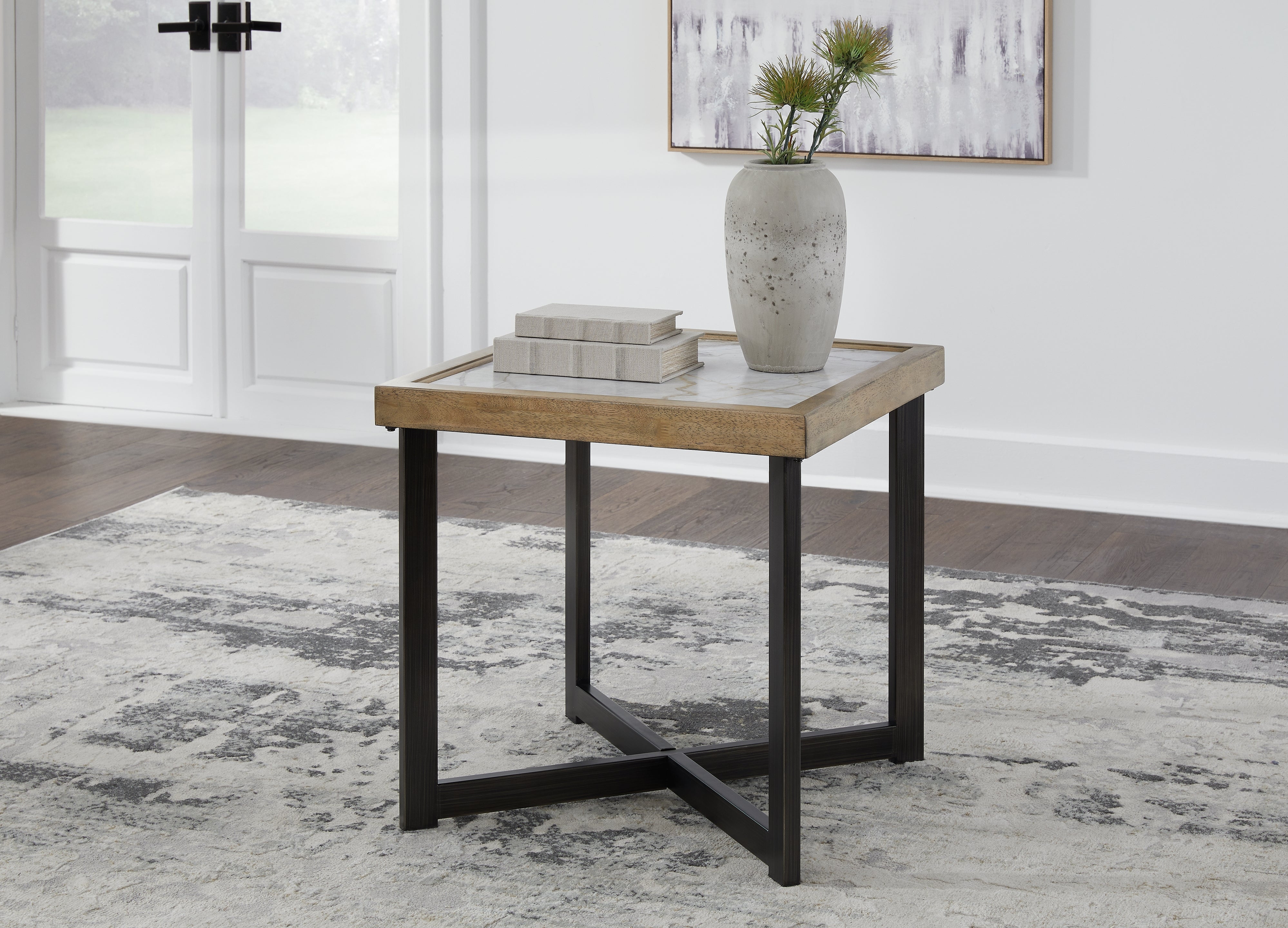 3 Brothers Decor - Ashley Furniture - Montia End Table - Square End Table / Multi - T632-2