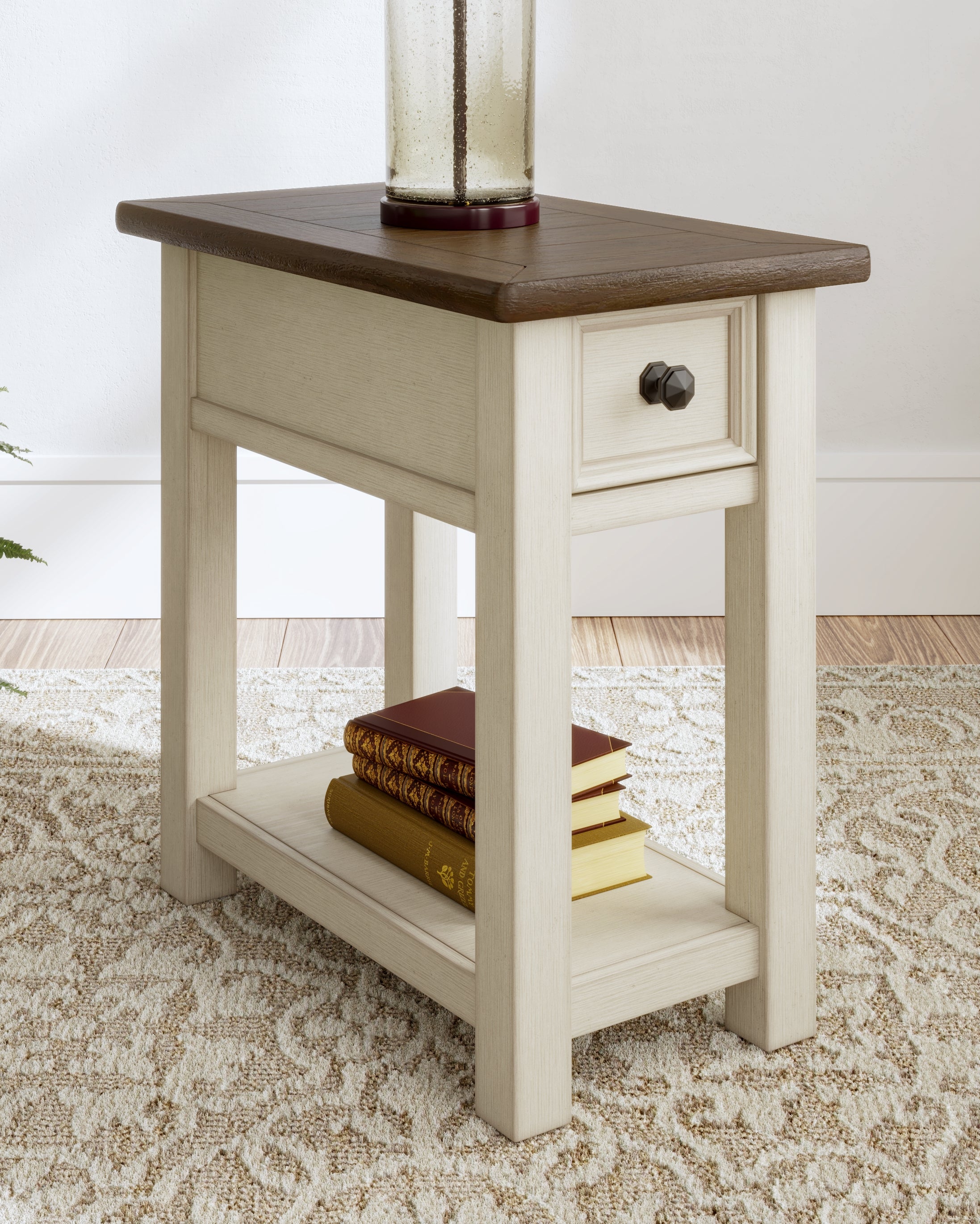 3 Brothers Decor - Ashley Furniture - Bolanburg Chairside End Table - Chair Side End Table / Two-tone - T637-107