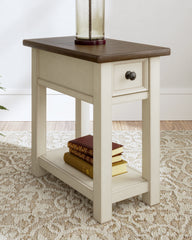 3 Brothers Decor - Ashley Furniture - Bolanburg Chairside End Table - Chair Side End Table / Two-tone - T637-107
