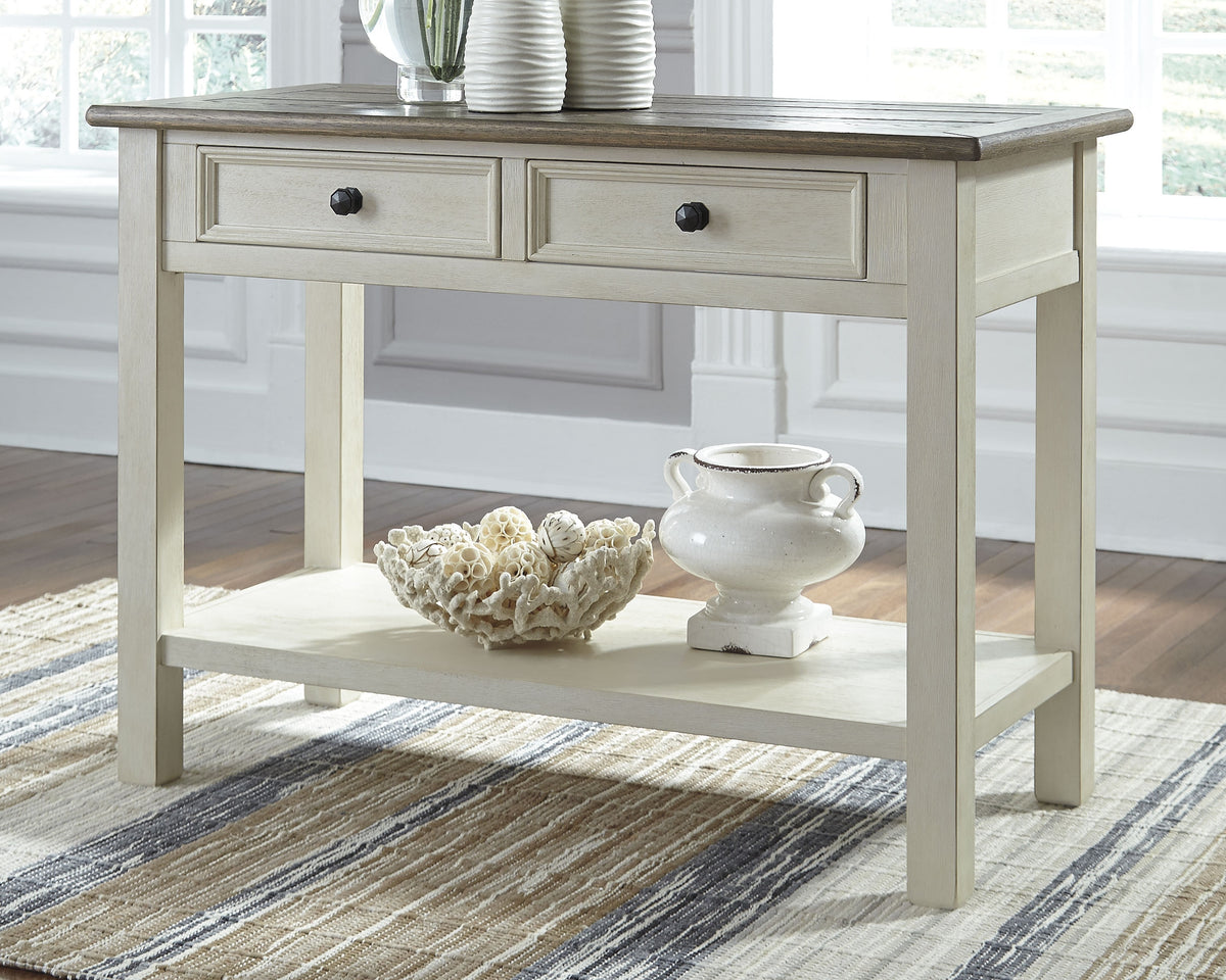 3 Brothers Decor - Ashley Furniture - Bolanburg Sofa/Console Table - Sofa Table / Two-tone - T637-4