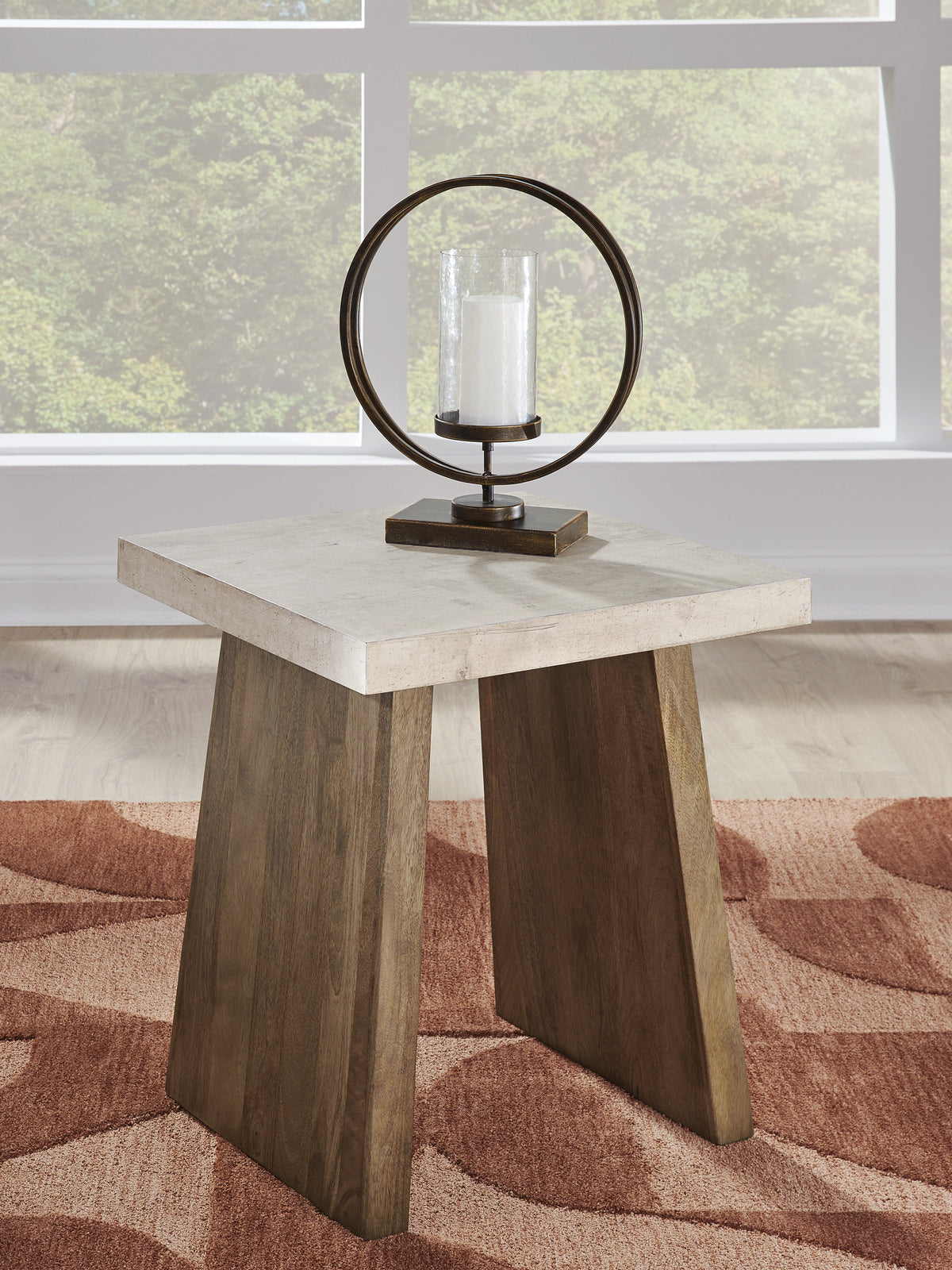 3 Brothers Decor - Ashley Furniture - Brendalhouse End Table - Square End Table / Light Brown - T642-2