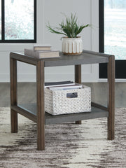 3 Brothers Decor - Ashley Furniture - Kallenny End Table - Rectangular End Table / Brown/Gray - T669-3