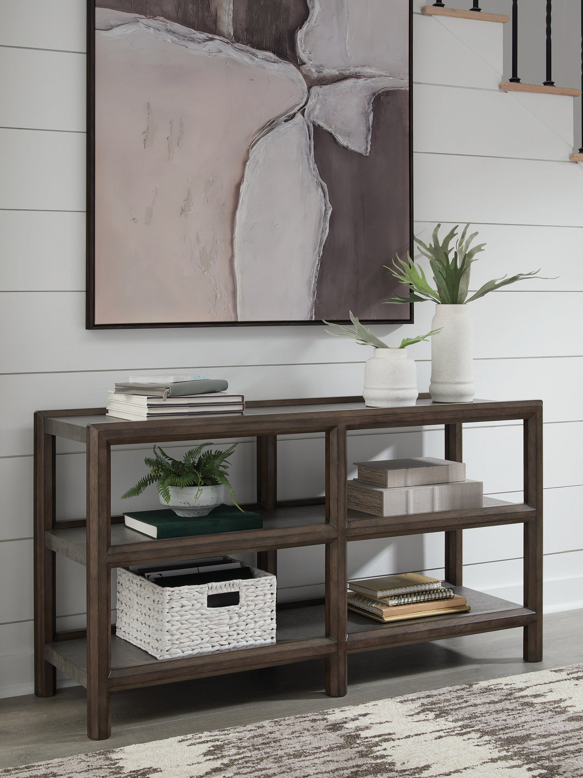 3 Brothers Decor - Ashley Furniture - Kallenny Sofa Table - Sofa Table / Brown/Gray - T669-4