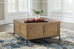 3 Brothers Decor - Ashley Furniture - Torlanta Lift-Top Coffee Table - Lift Top Cocktail Table / Brown - T686-9