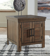 3 Brothers Decor - Ashley Furniture - Moriville End Table - Rectangular End Table / Grayish Brown - T731-3