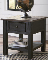3 Brothers Decor - Ashley Furniture - Tyler Creek End Table - Rectangular End Table / Grayish Brown/Black - T736-3