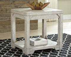 3 Brothers Decor - Ashley Furniture - Fregine End Table - Rectangular End Table / Whitewash - T755-3