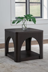 3 Brothers Decor - Ashley Furniture - Yellink End Table - Square End Table / Black - T760-2