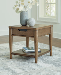 3 Brothers Decor - Ashley Furniture - Roanhowe End Table - Rectangular End Table / Brown - T769-3