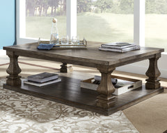 3 Brothers Decor - Ashley Furniture - Johnelle Coffee Table - Rectangular Cocktail Table / Gray - T776-1