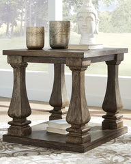 3 Brothers Decor - Ashley Furniture - Johnelle End Table - Rectangular End Table / Gray - T776-3