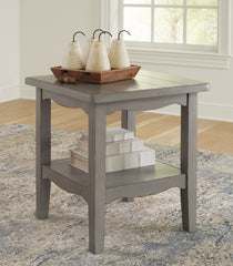 3 Brothers Decor - Ashley Furniture - Charina End Table - Square End Table / Antique Gray - T784-2