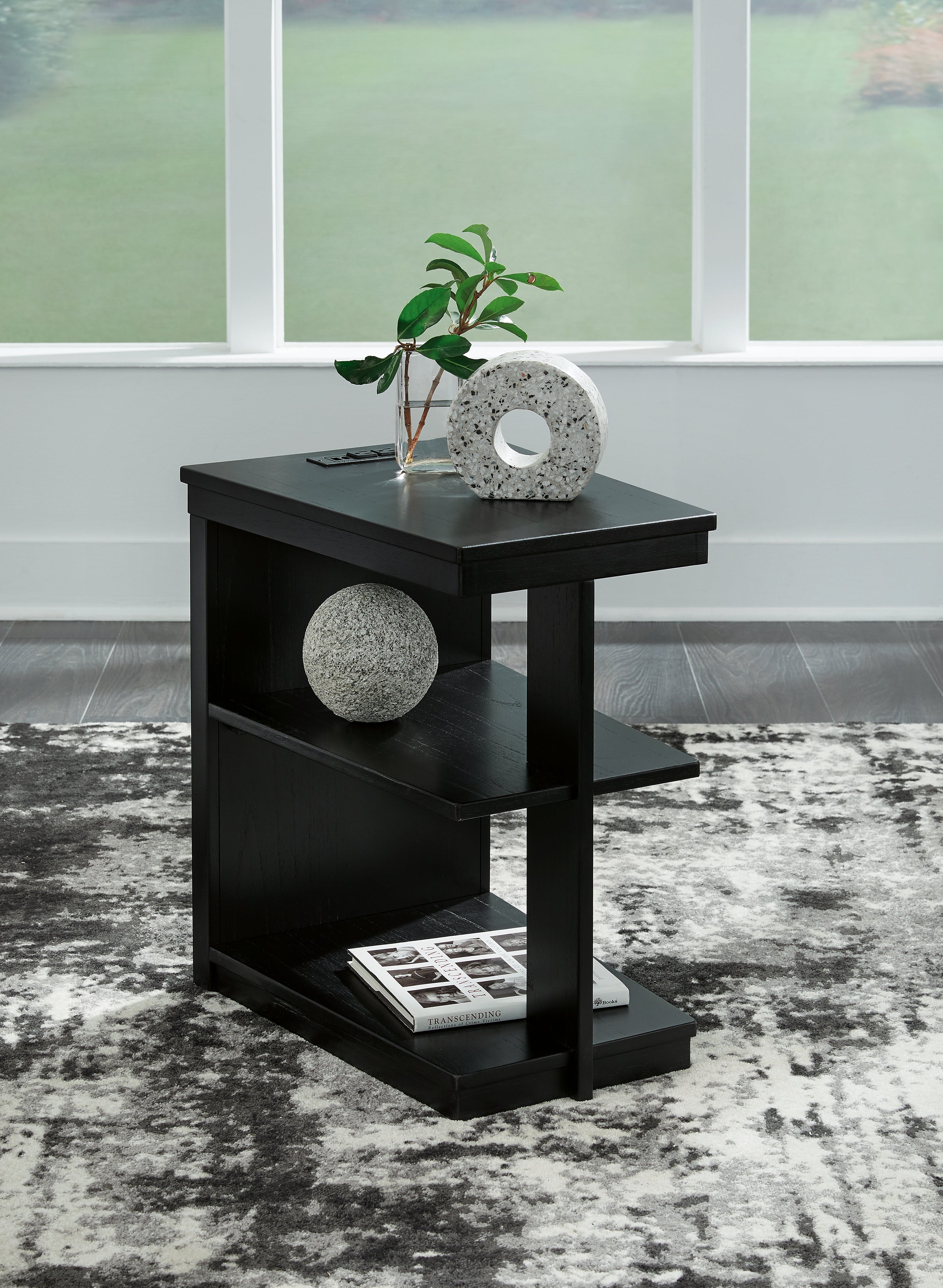 3 Brothers Decor - Ashley Furniture - Winbardi Chairside End Table - Chair Side End Table / Black - T786-7