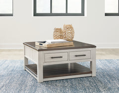 3 Brothers Decor - Ashley Furniture - Darborn Lift-Top Coffee Table - Lift Top Cocktail Table / Gray/Brown - T796-00