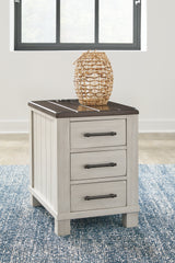 3 Brothers Decor - Ashley Furniture - Darborn Chairside End Table - Chair Side End Table / Gray/Brown - T796-7