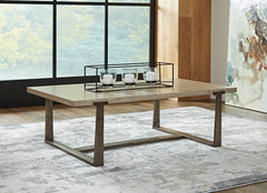 3 Brothers Decor - Ashley Furniture - Dalenville Coffee Table - Rectangular Cocktail Table / Gray - T965-1