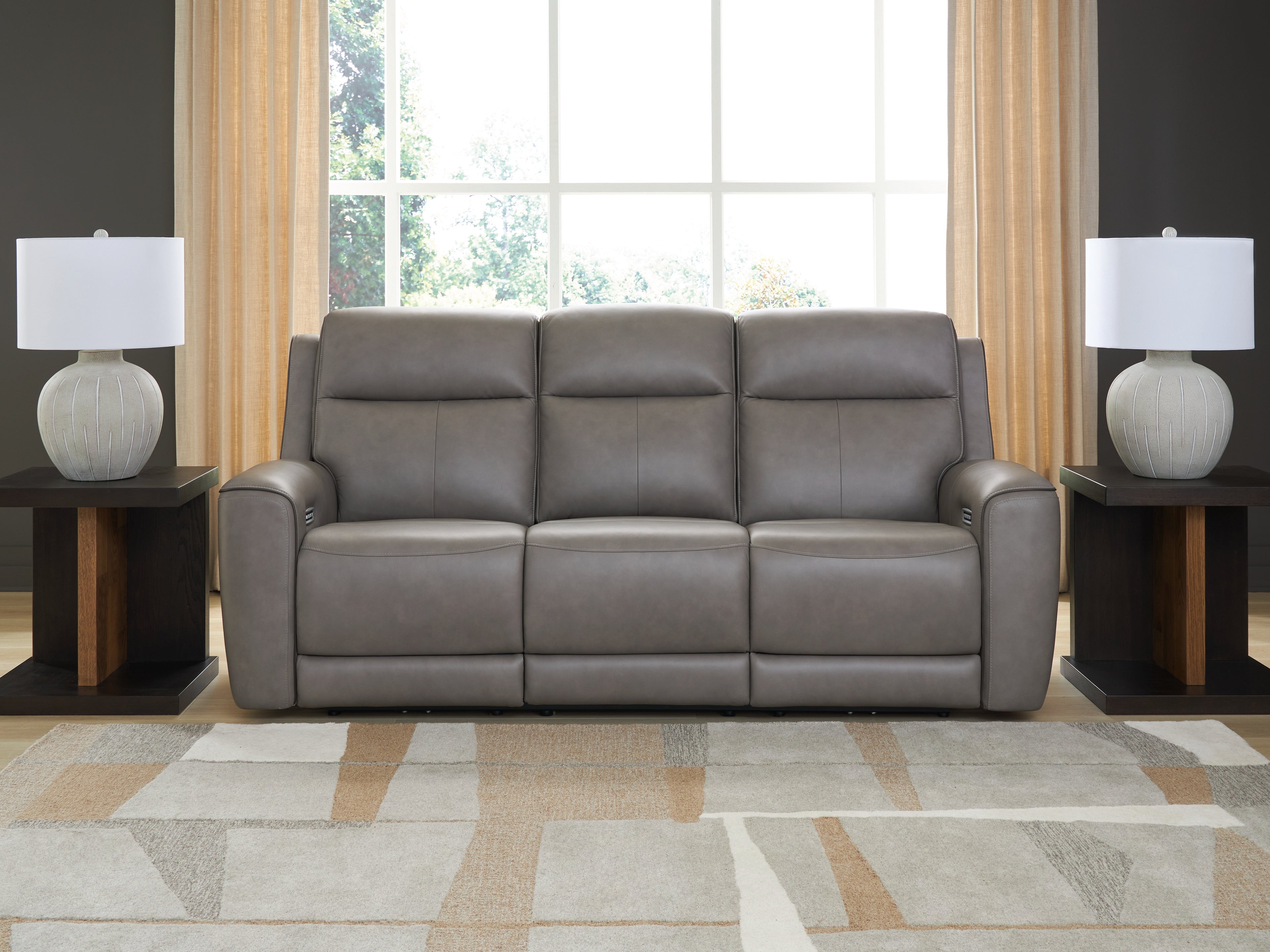 3 Brothers Decor - Ashley Furniture - 5Z-Comfort Living Room - PWR REC Sofa with ADJ Headrest / Coin - PCU1090015