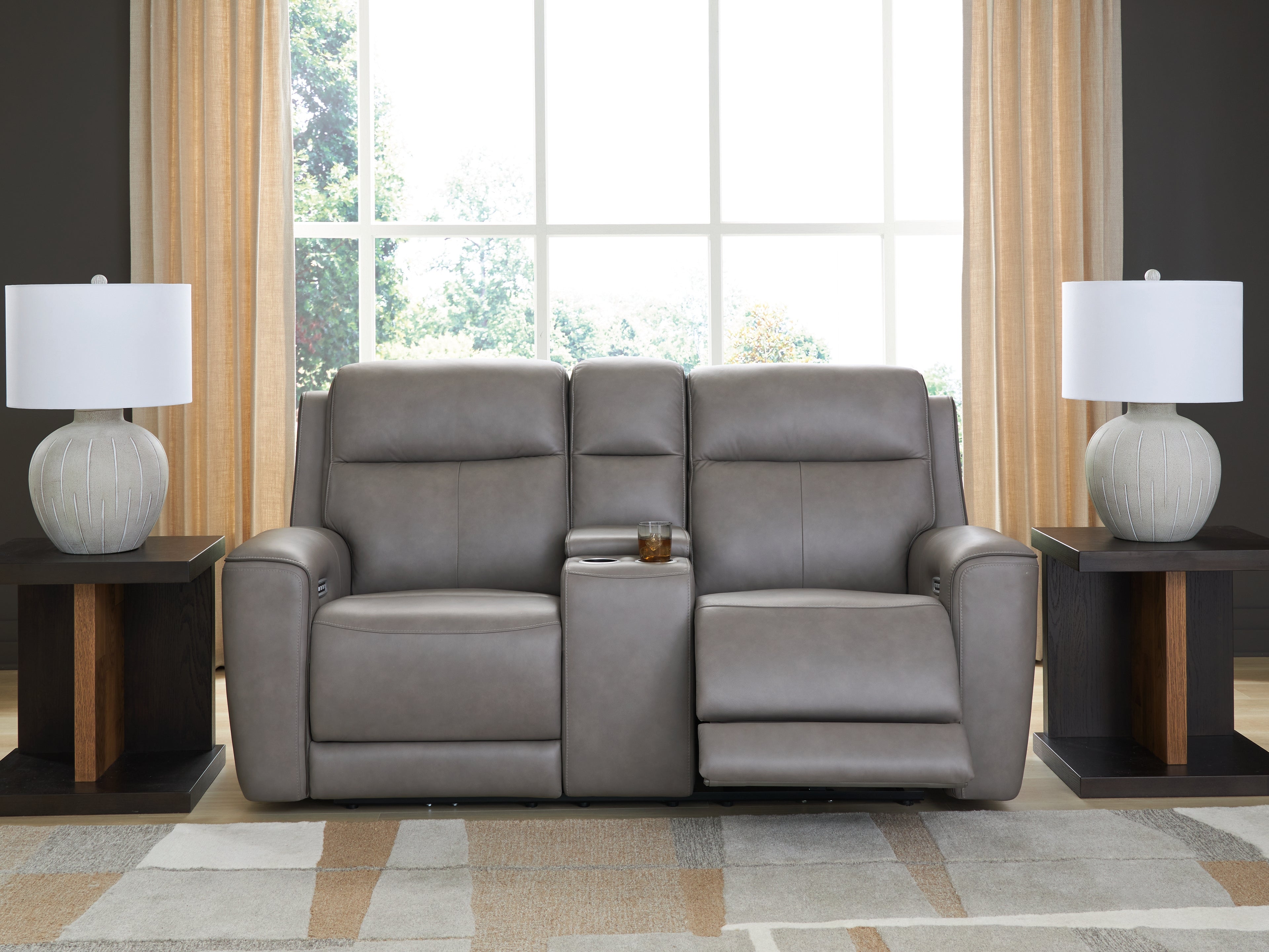 3 Brothers Decor - Ashley Furniture - 5Z-Comfort Living Room - PWR REC Loveseat/CON/ADJ HDRST / Coin - PCU1090018