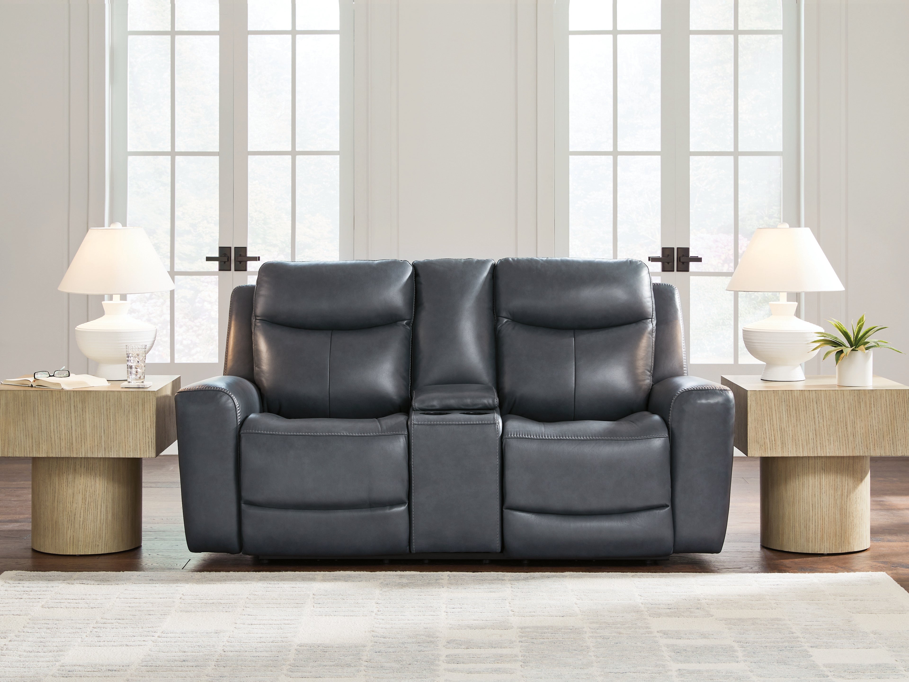 3 Brothers Decor - Ashley Furniture - Next Move Living Room - PWR REC Loveseat/CON/ADJ HDRST / Admiral - PCU1210018
