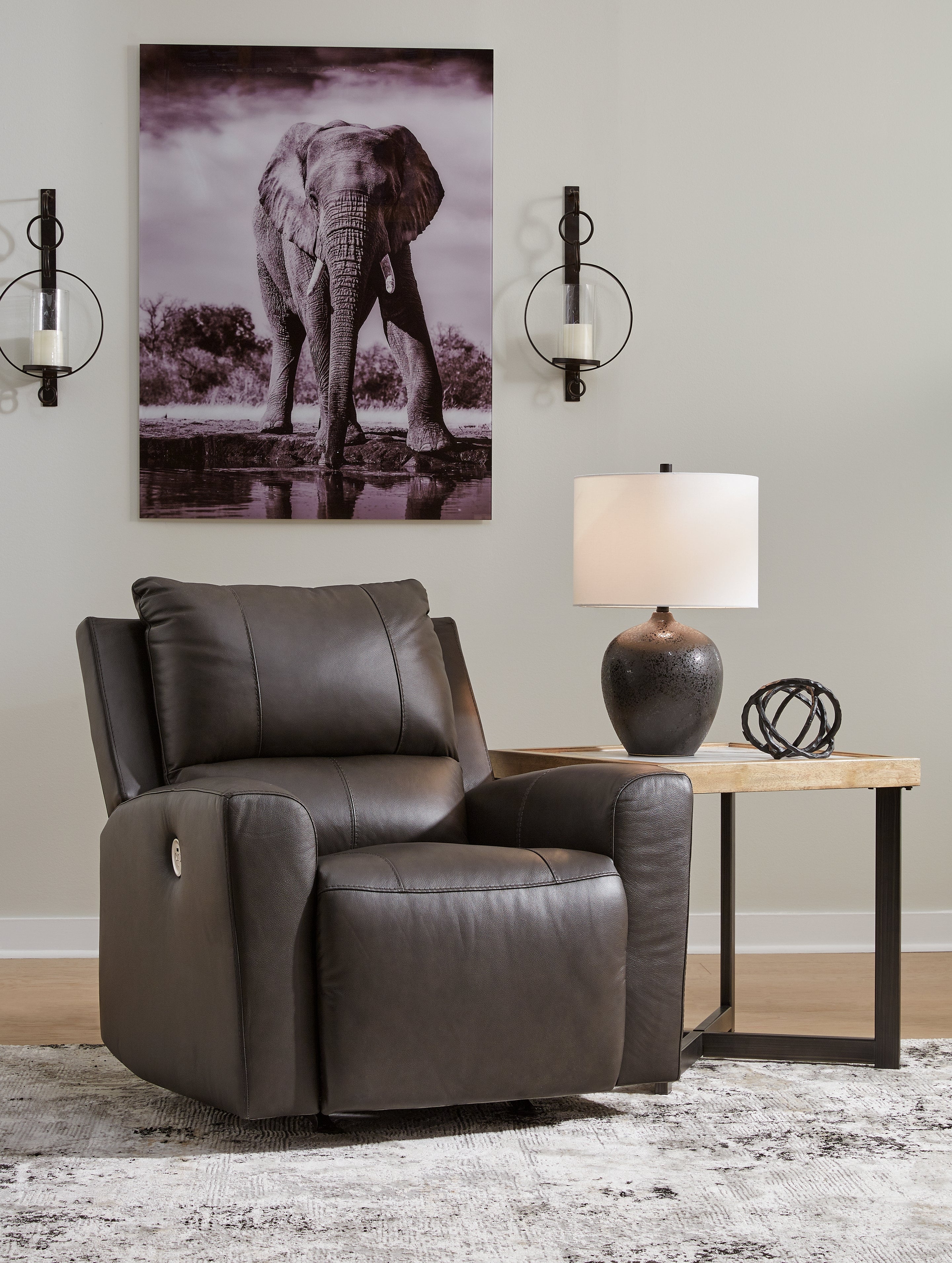 3 Brothers Decor - Ashley Furniture - Boxmere Living Room - Power Rocker Recliner / Storm - U1310098