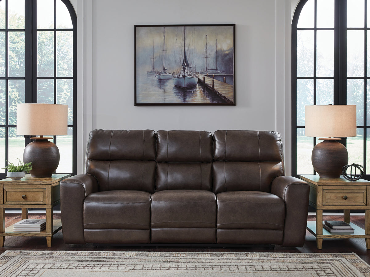 3 Brothers Decor - Ashley Furniture - Crossplex Living Room - PWR REC Loveseat/CON/ADJ HDRST / Smoke - PCU6450618